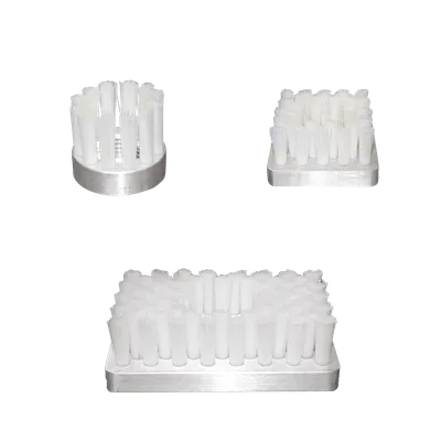 Brushes with nylon bristles