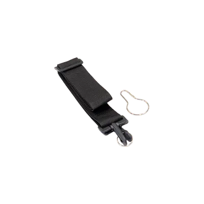 Shoulder strap with carabiner