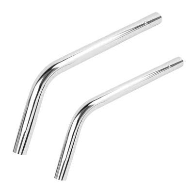 Double elbow chromed tubes